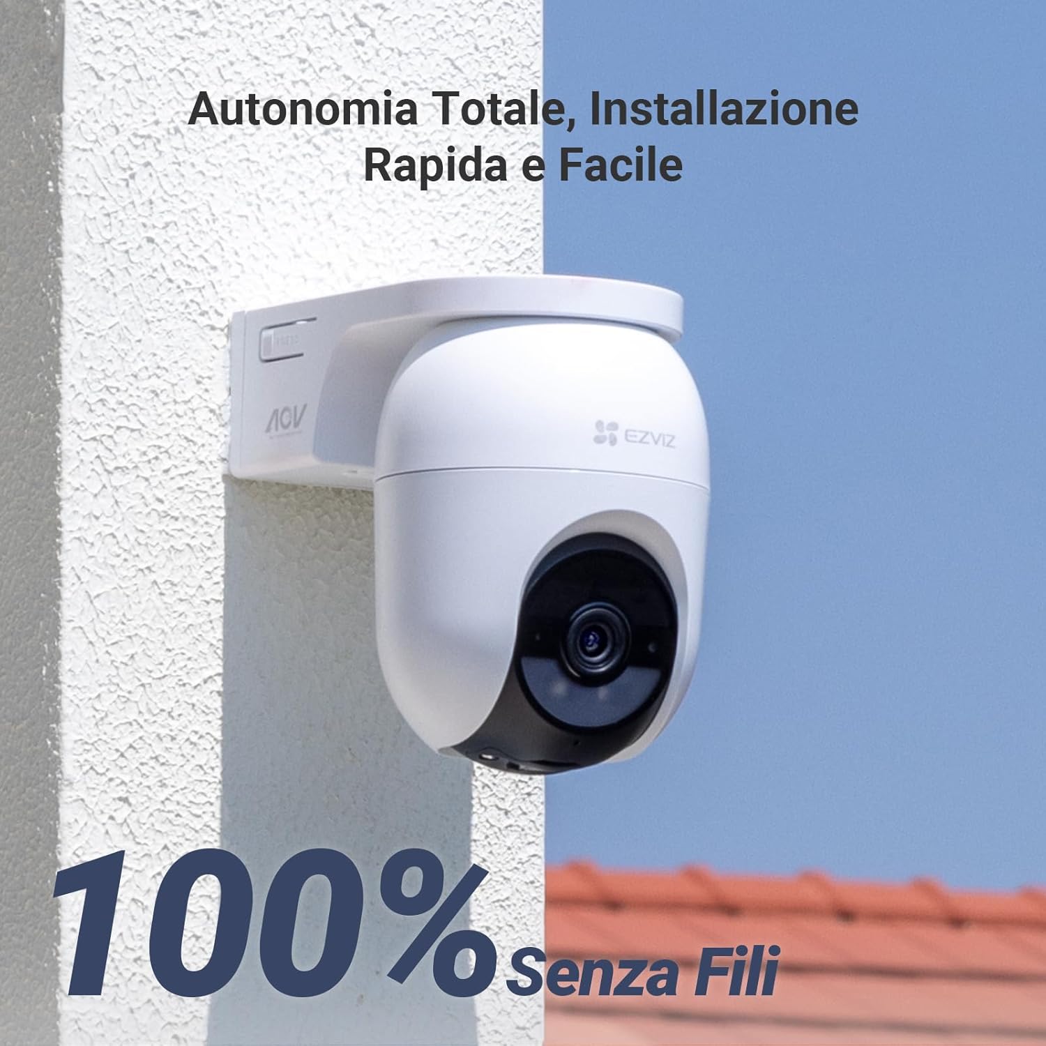 Thumbnail 3 de EZVIZ CB8 Lite 2K+ telecamera WiFi esterno a batteria con AOV, 360° PTZ e difesa attiva