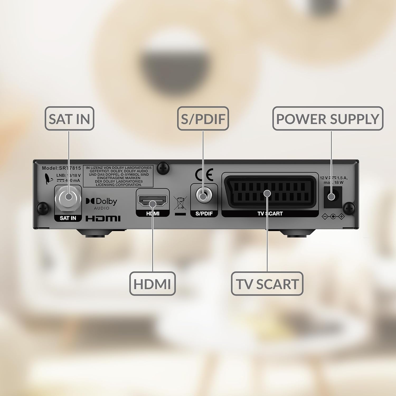 Thumbnail 3 de STRONG SRT7815 Satelliten-Receiver 6 Monate