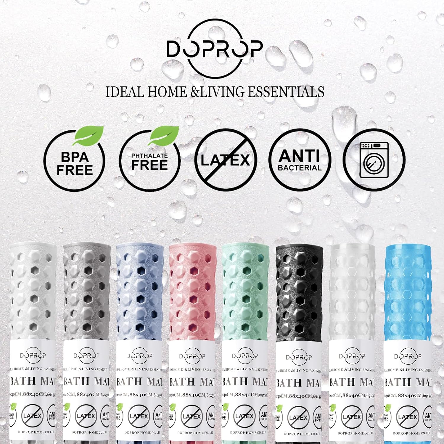 Thumbnail 6 de DOPROP 100x40cm non slip bathtub mat
