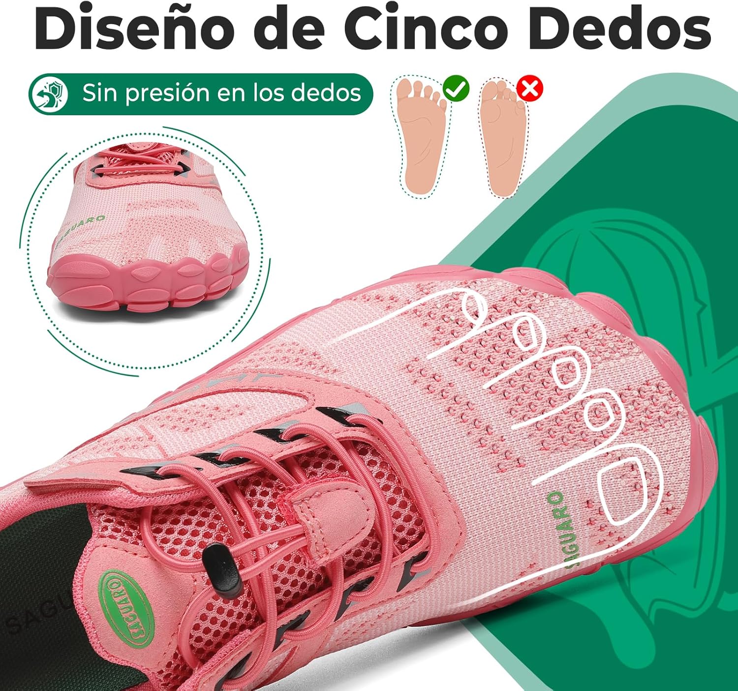 Thumbnail 1 de SAGUARO Punto Barefoot Zapatillas Minimalistas 36-48