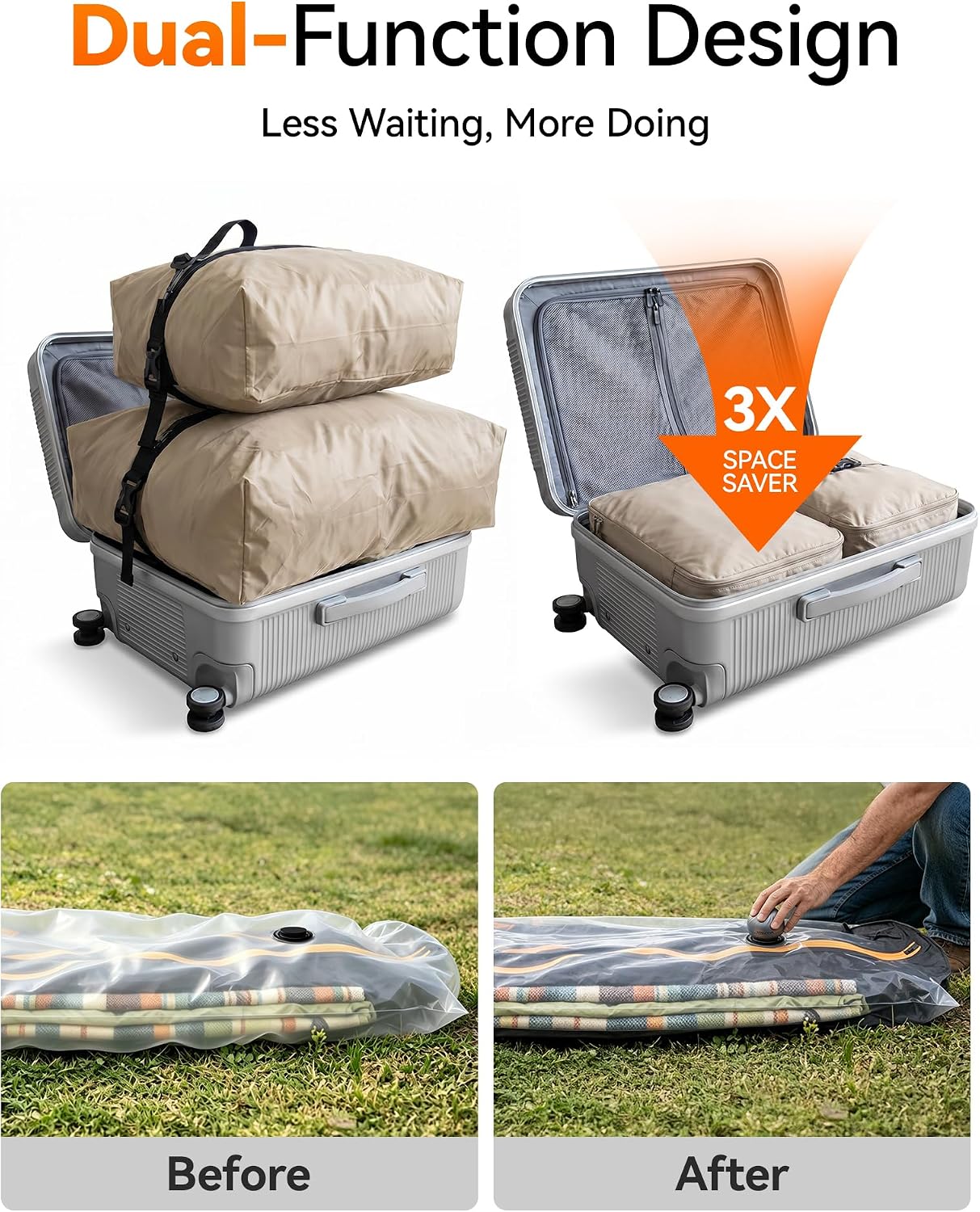 Thumbnail 6 de WOLFBOX Electric Air Pump for Inflatables: Battery-Free USB-Powered, Ultra-Light at 38g