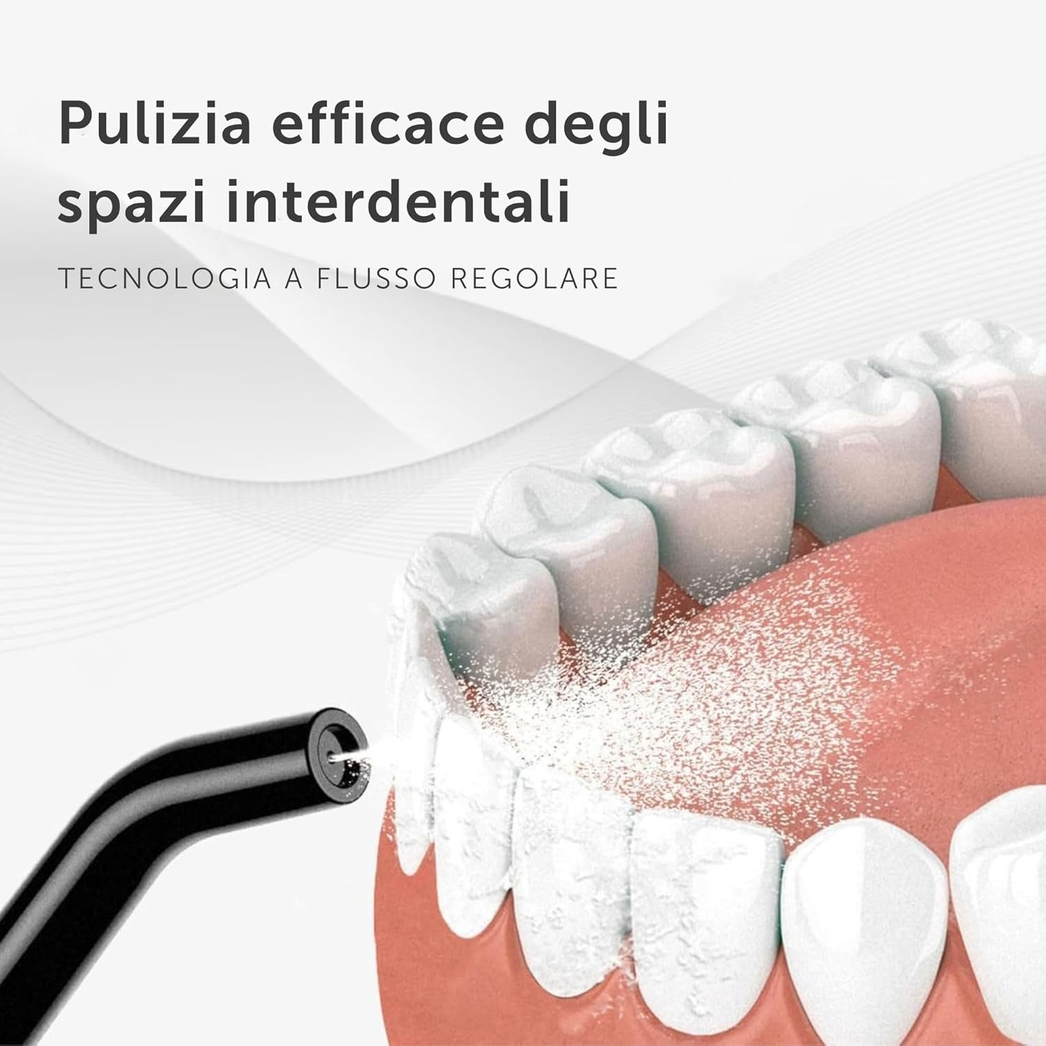 Detalle de Wondersmile Irrigatore Orale Pro Ultimate Black: 5 programmi, batteria fino a 30 giorni e test certificato TÜV SÜD
