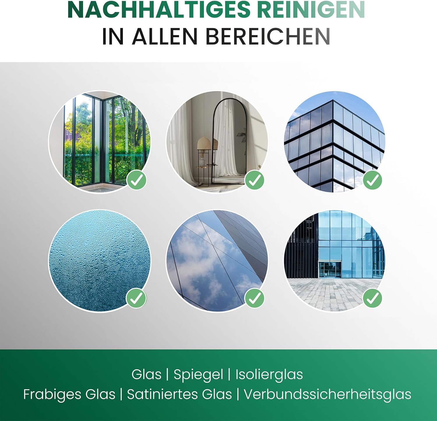 Detalle de BiOHY Glasreiniger Konzentrat 1 L für Fenstersauger