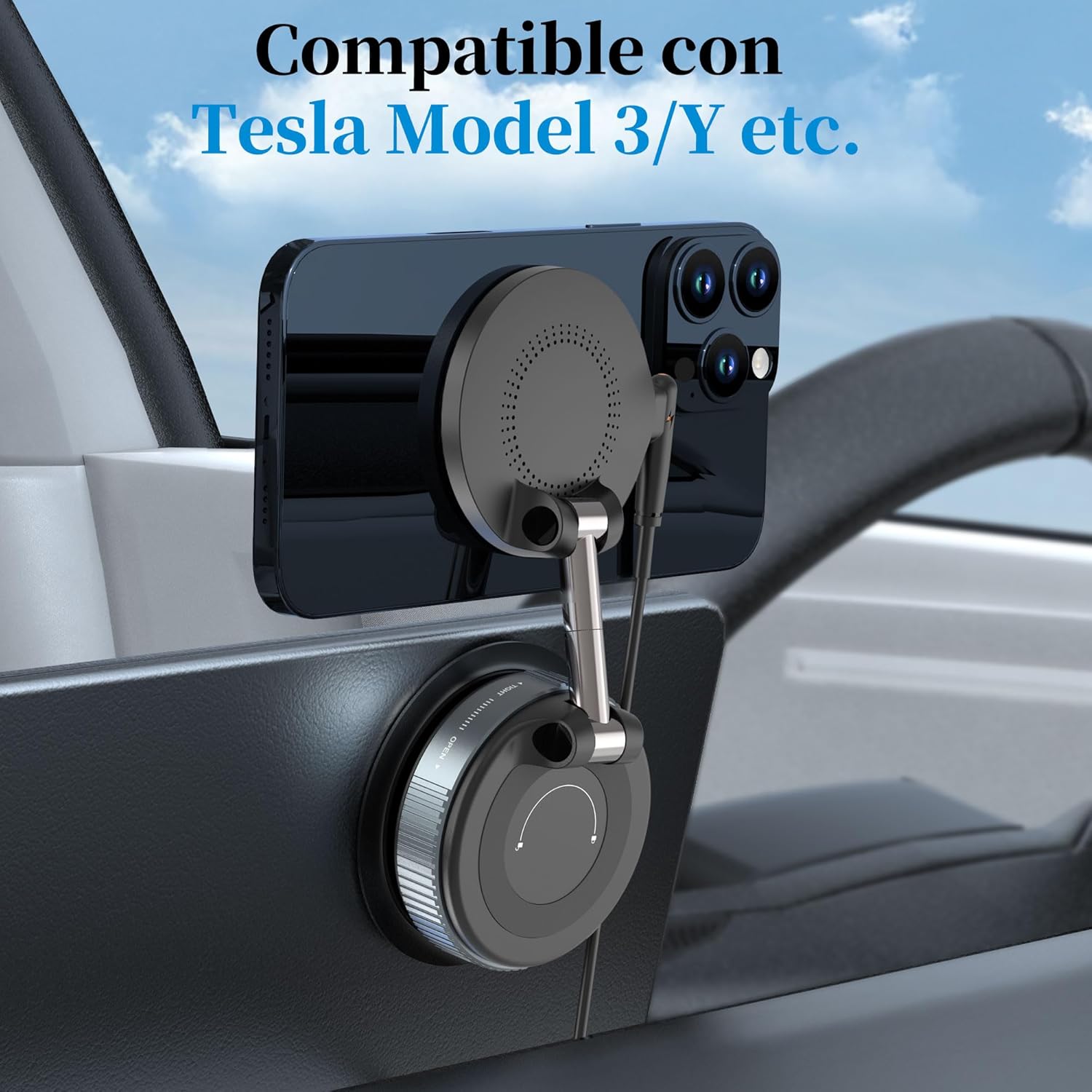 Thumbnail 6 de PlusAcc soporte magnético 15 W para coche