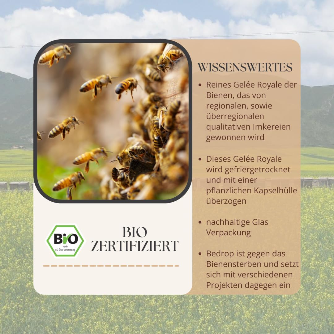 Thumbnail 6 de bedrop Gelée Royale Kapseln Bio Qualität