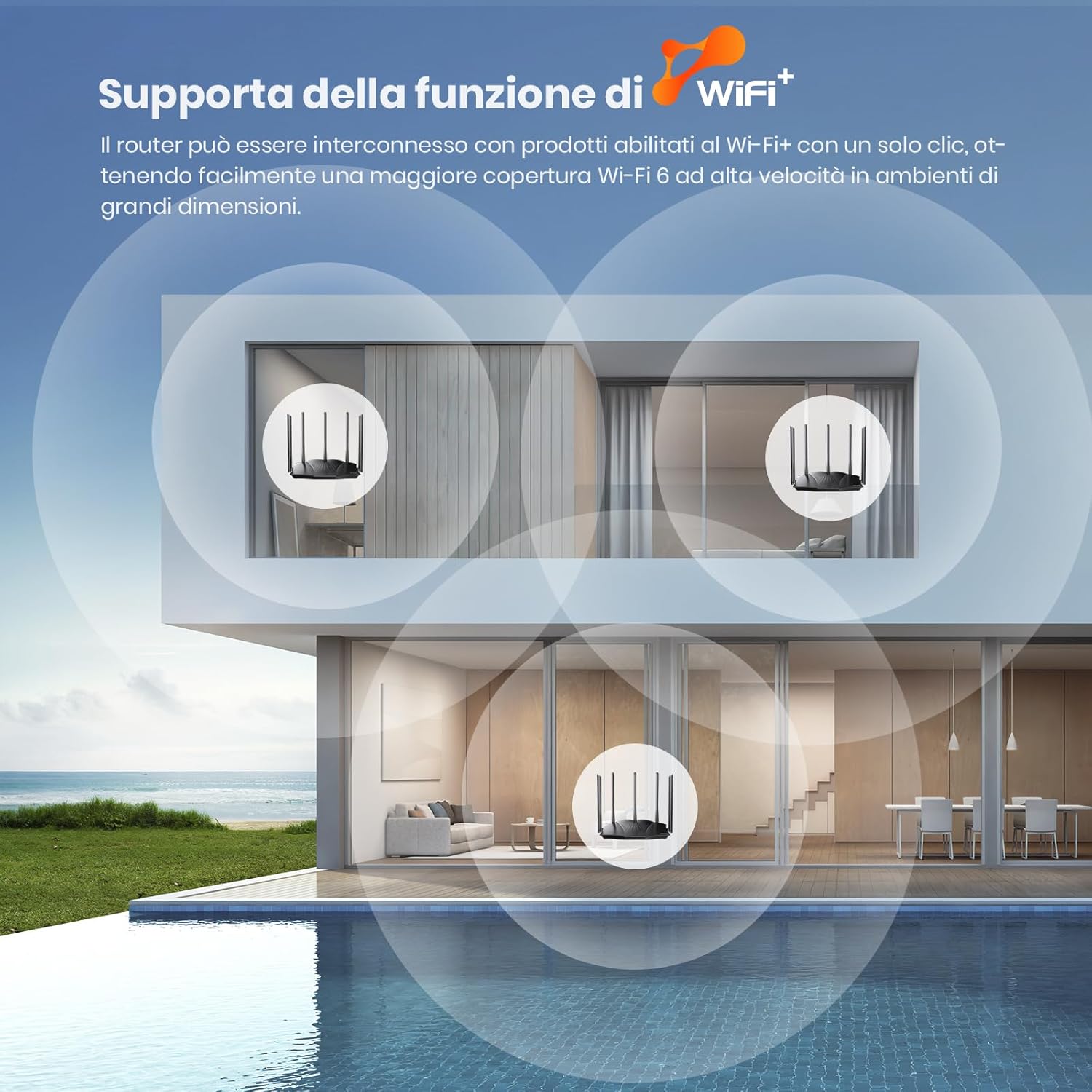 Thumbnail 4 de Tenda RX12 Pro Router WiFi 6 AX3000: potenza dual band, mesh e VPN per casa moderna