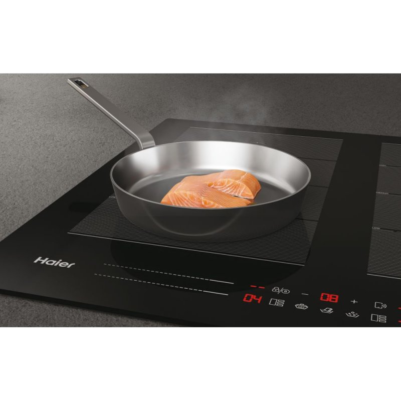 Thumbnail 1 de Haier HA2MTSJ68MC placa de inducción negra 4 zonas de 60 cm con multizone y control táctil