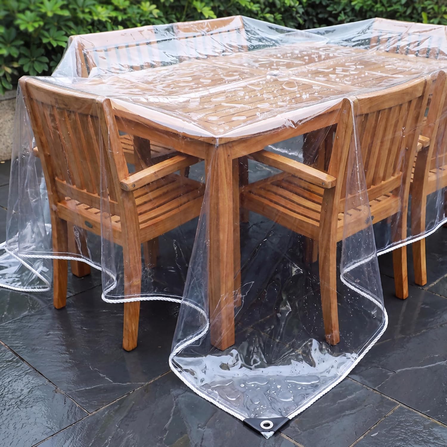 Detalle 2 de GQZGGXX Clear Vinyl Tarp 0.35mm