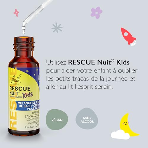 Thumbnail 2 de Rescue Nuit Kids Compte-gouttes – Mélange fleur de Bach sans alcool pour des nuits plus sereines (10 ml)