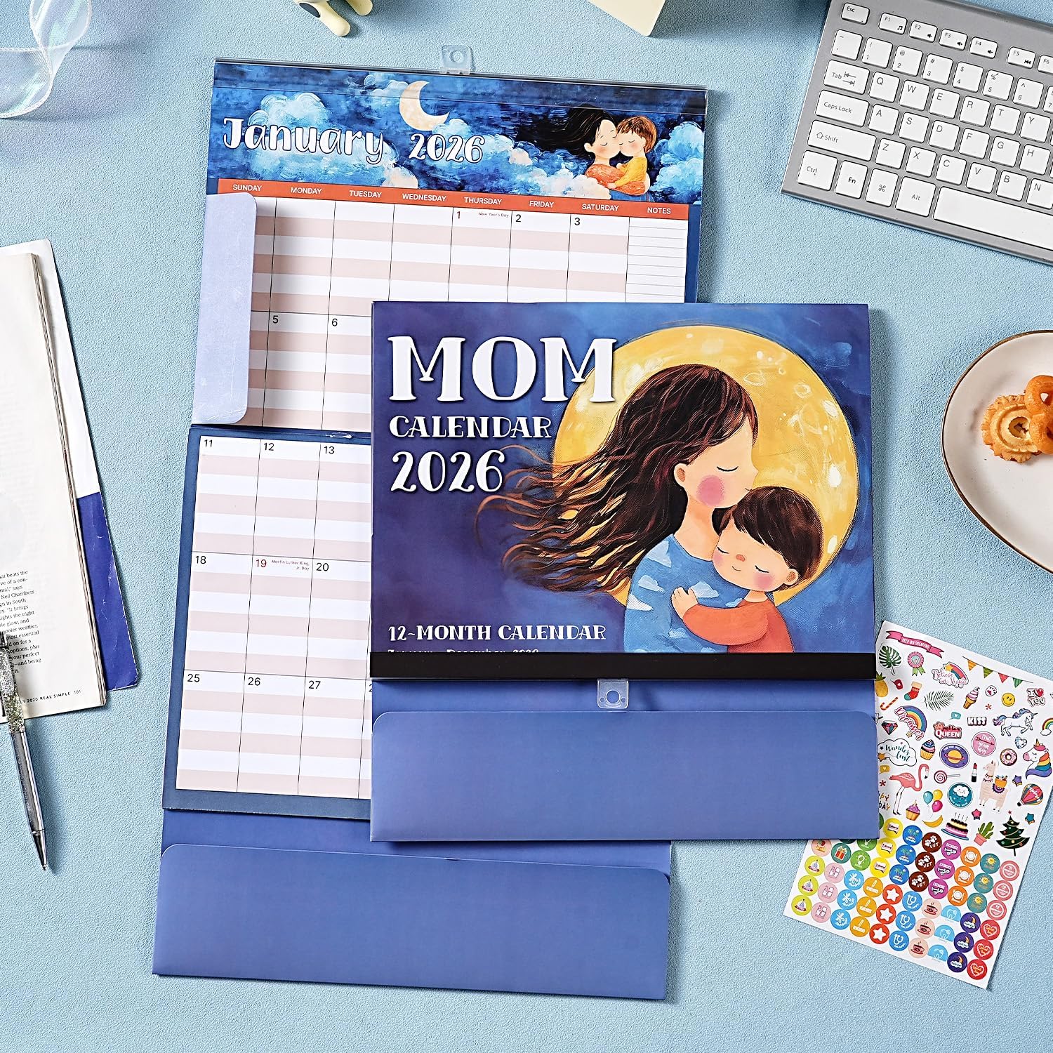 Thumbnail 1 de Moms Magnetic 2026 Calendar 21.5" x 11.8" 📅