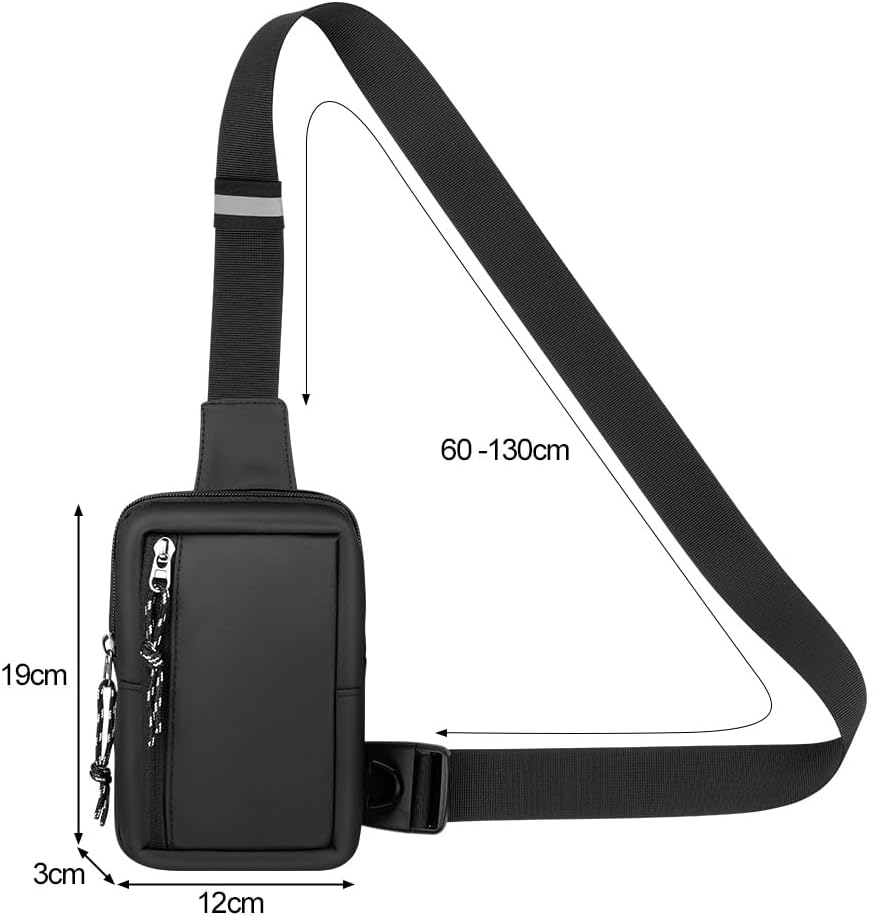 Detalle 2 de flintronic Umhängetasche, Sling Chest Crossbody Bag – Wasserdicht, Vielseitig und Tragbar