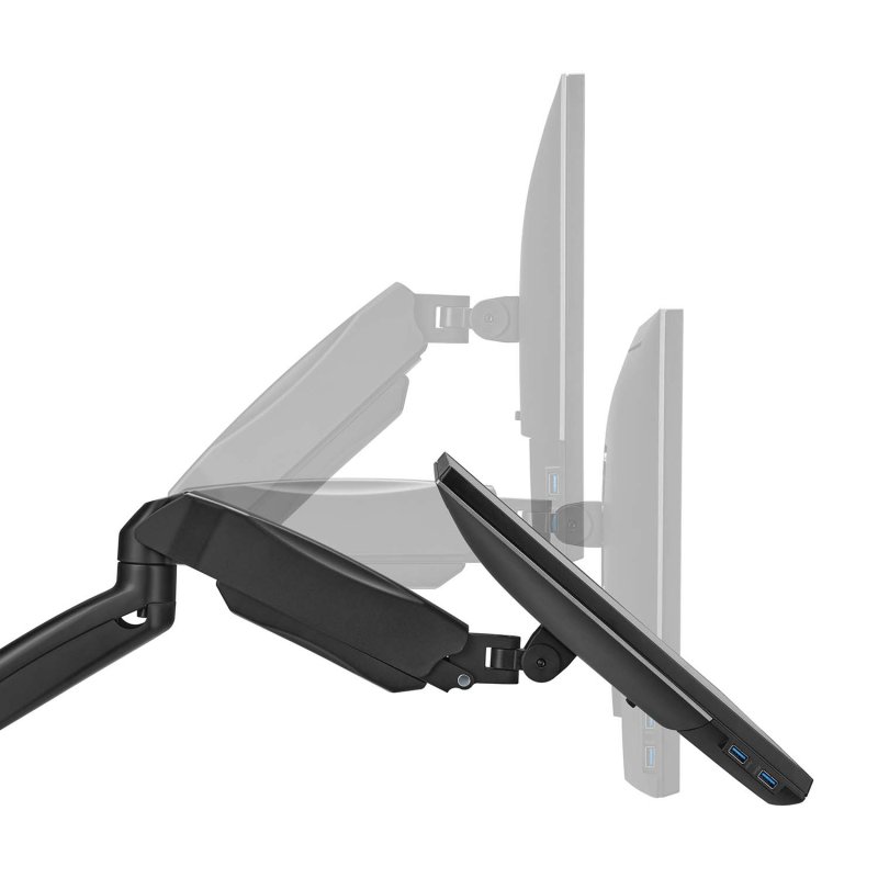 Detalle 2 de Aisens Soporte de Pared Pro Giratorio e Inclinable para Monitor/TV 17"–32" (9 kg) Negro