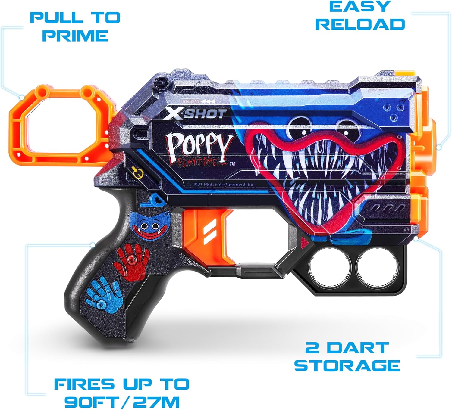 Detalle 2 de X-Shot Skins Menace Poppy Playtime - Lanzadores de Dardos