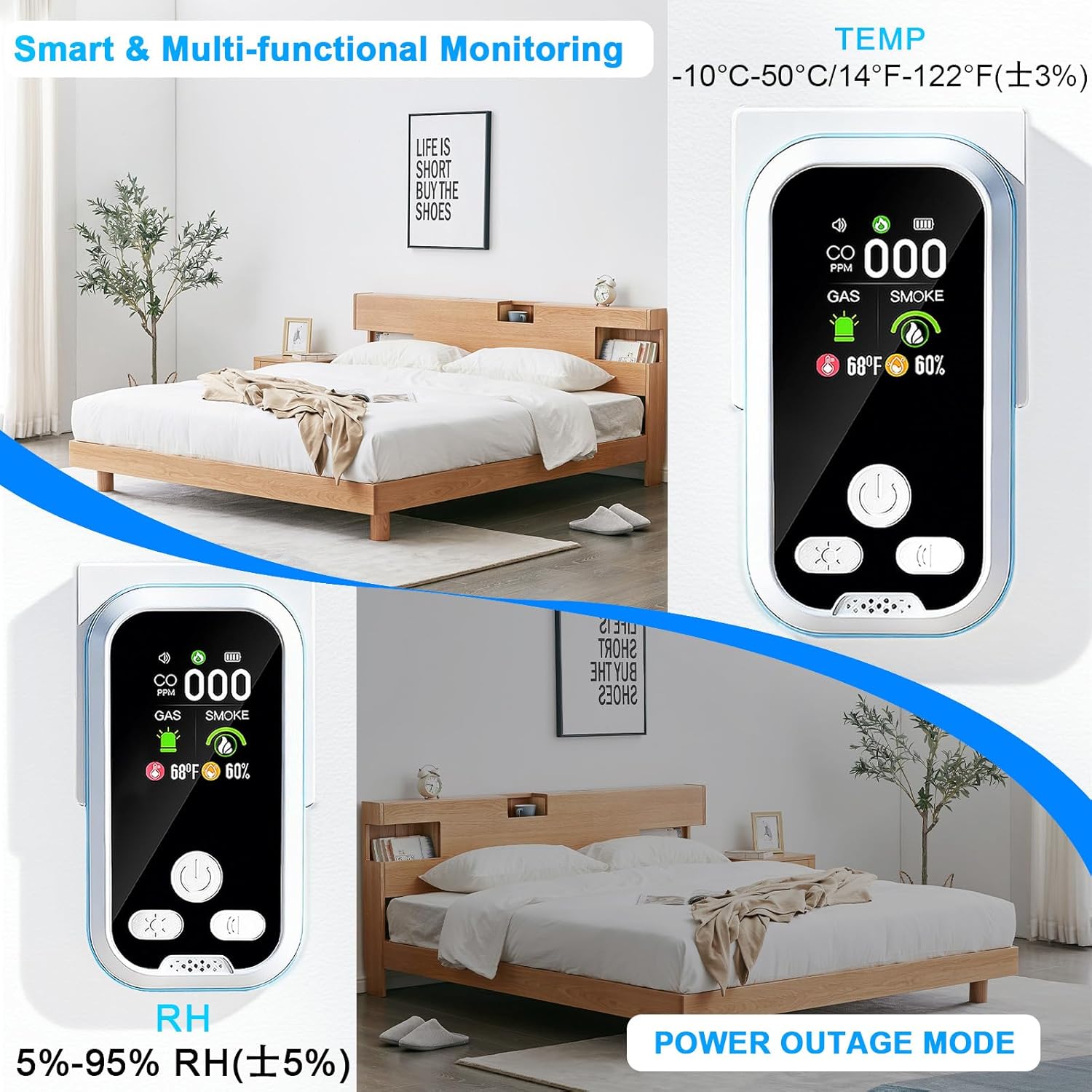 Thumbnail 4 de 6-in-1 Carbon Monoxide Detector 2000mAh 📟