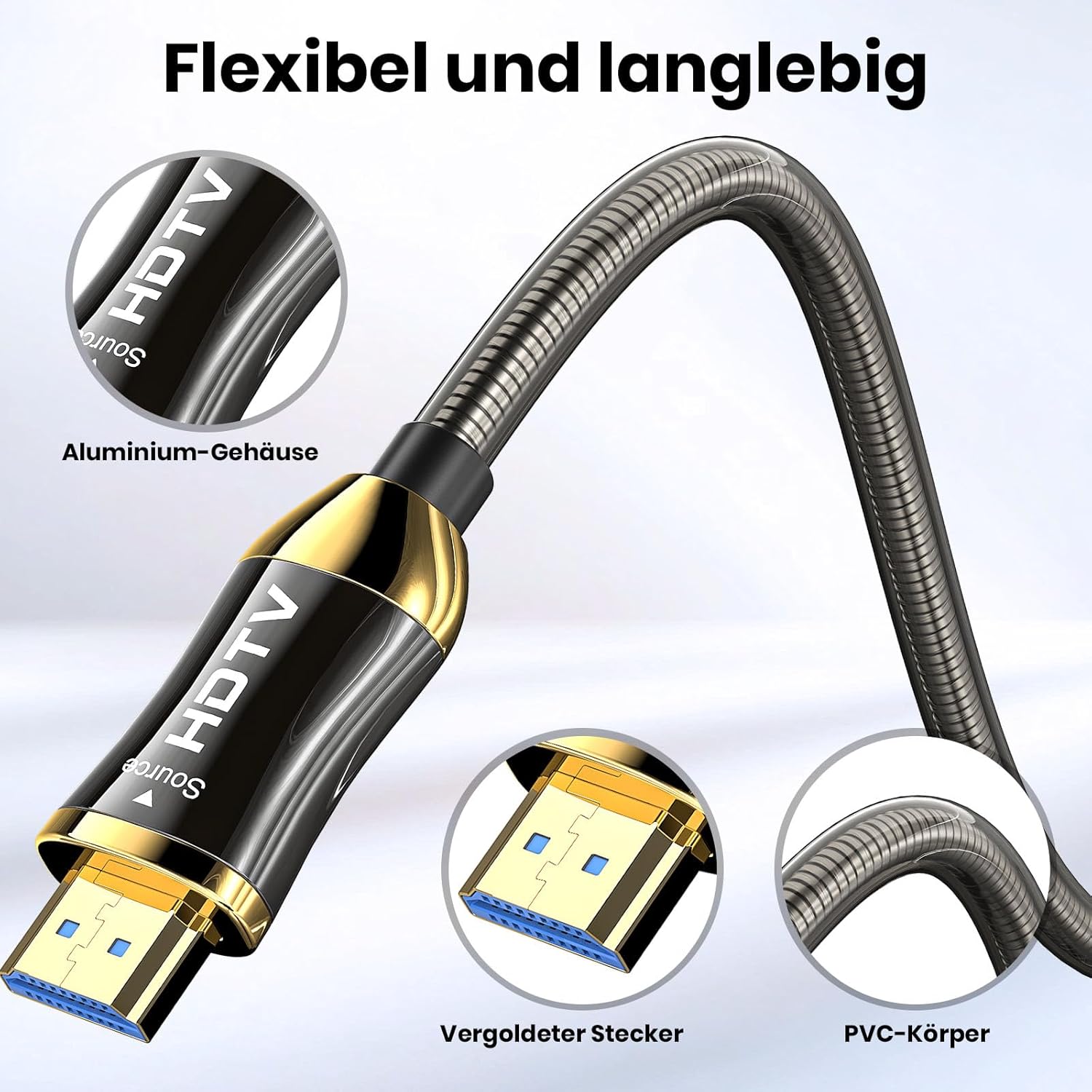 Detalle de SMICEM 8K HDMI Fibre Optic Cable 30m