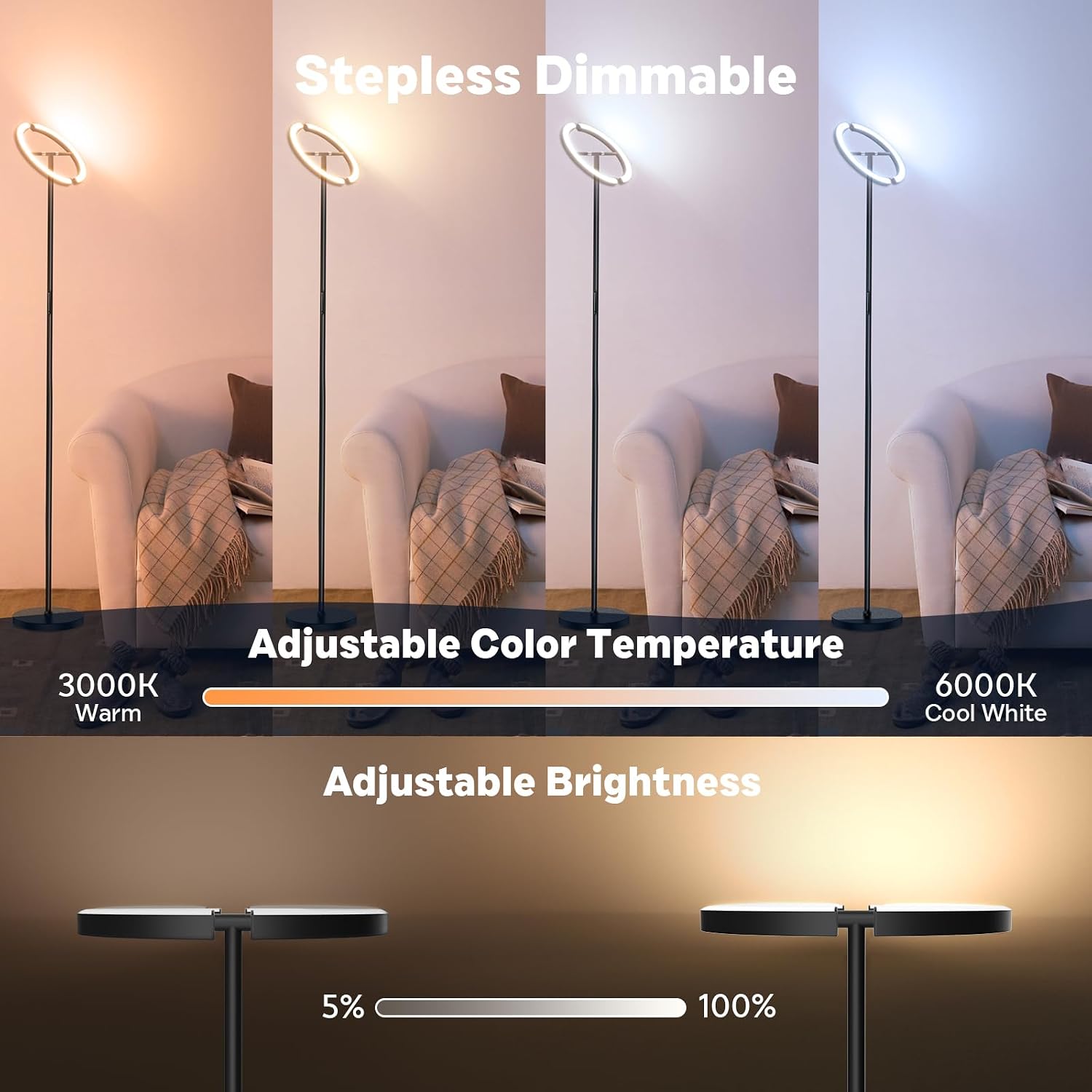Thumbnail 4 de SIBRILLE RGB Floor Lamp with Remote Control
