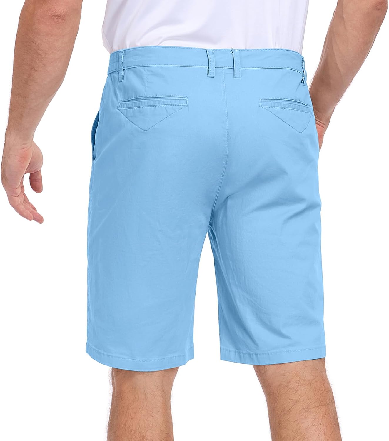 Thumbnail 4 de HOTIAN Herren-Shorts aus Baumwolle für den Sommer – Bermuda-Style mit elastischem Bund und 4 Taschen