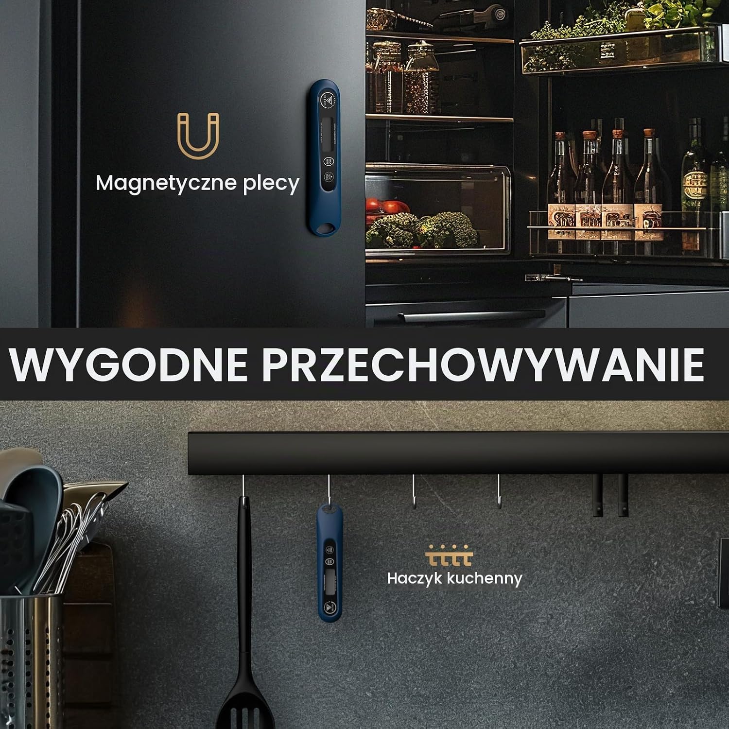 Detalle 2 de DOQAUS CP6 – termometr do mięsa z podświetleniem, odczytem w 3 sekundy