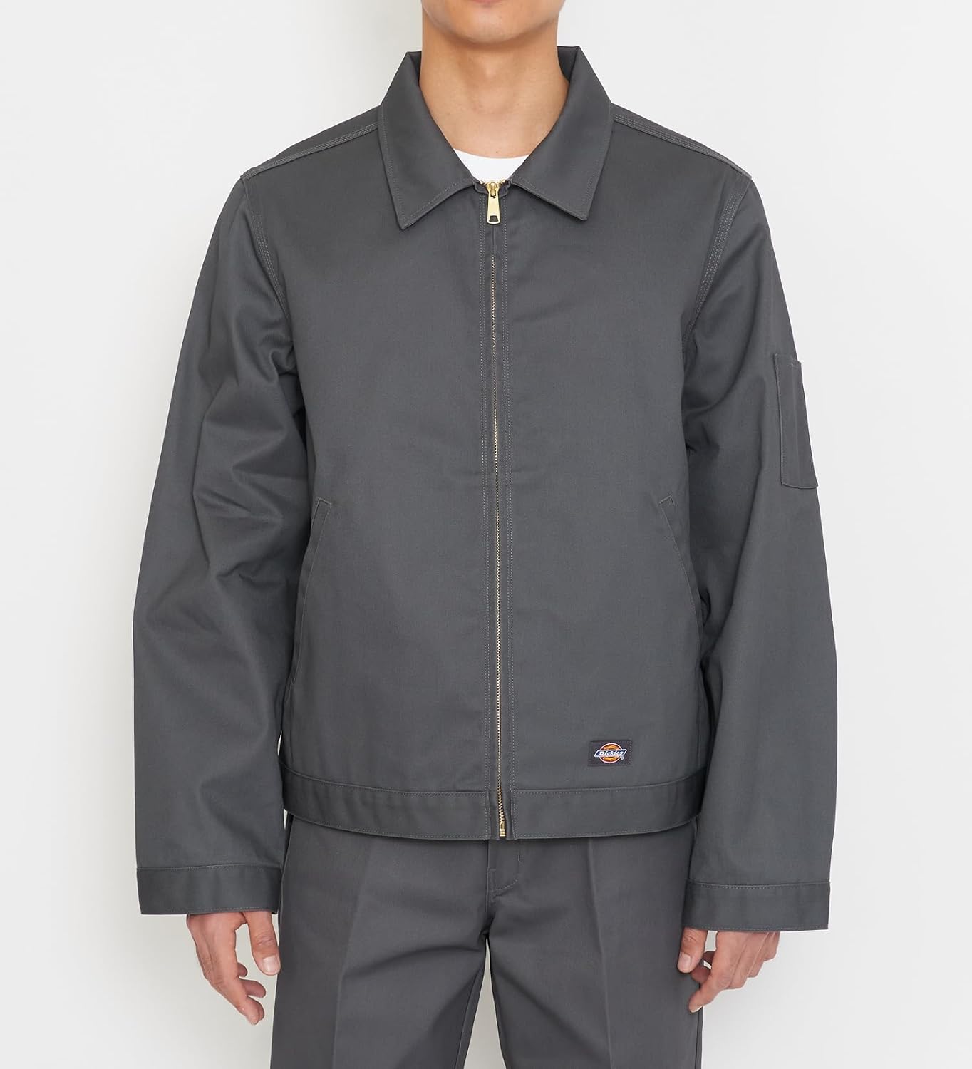 Detalle 2 de Dickies JT75 アイゼンハワージャケット ポリエステル・コットン素材、裾調整ボタン付き