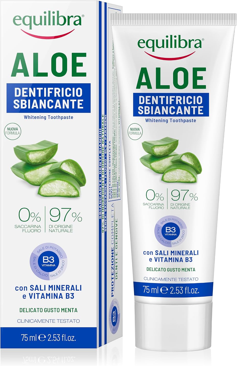 Thumbnail 6 de Equilibra Igiene Dentale Aloe Dentifricio Multiattivo in gel, 3 confezioni da 75 ml