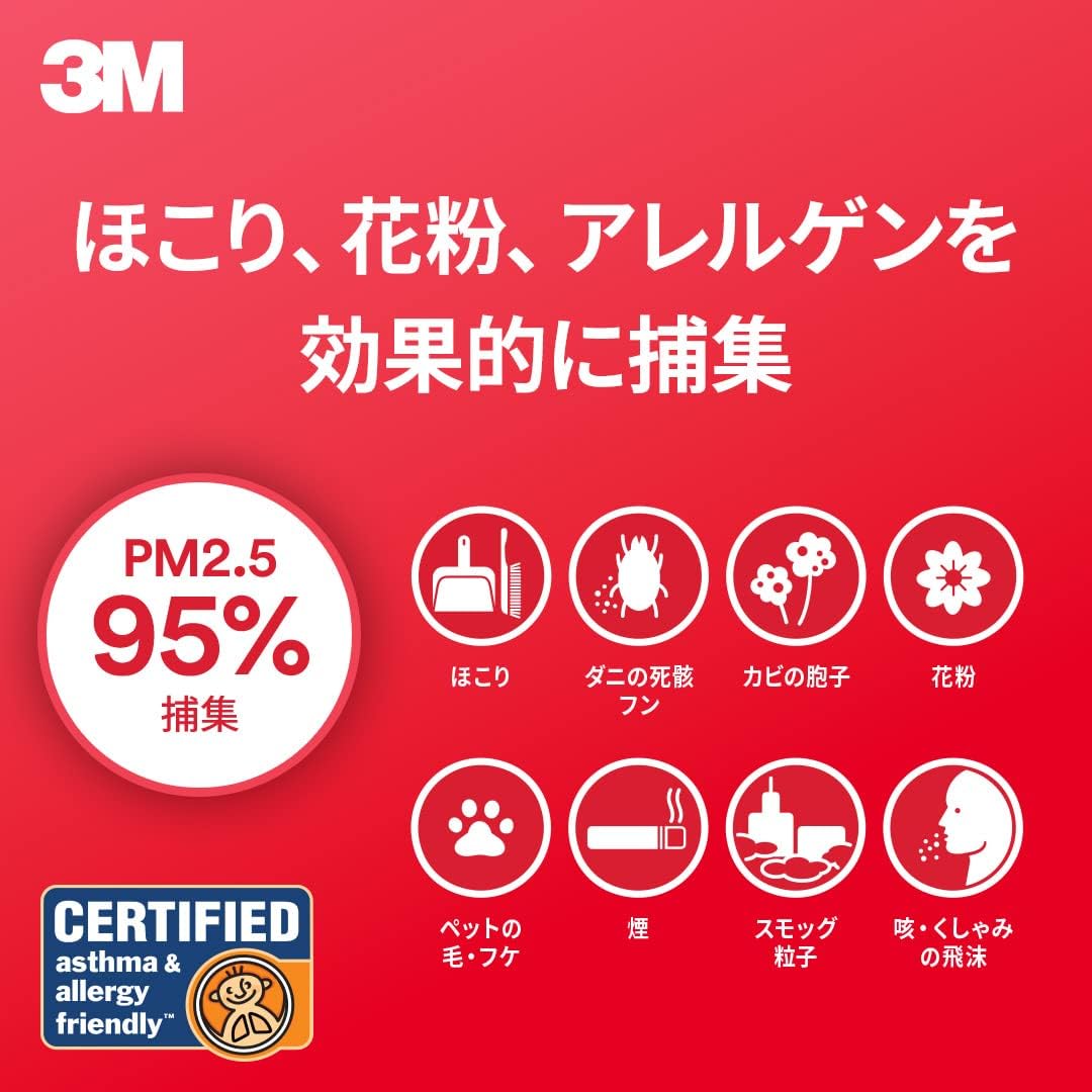 Detalle de 3M 9808-RJP エアコン用空気清浄フィルター ロールタイプ・ポリプロピレン製