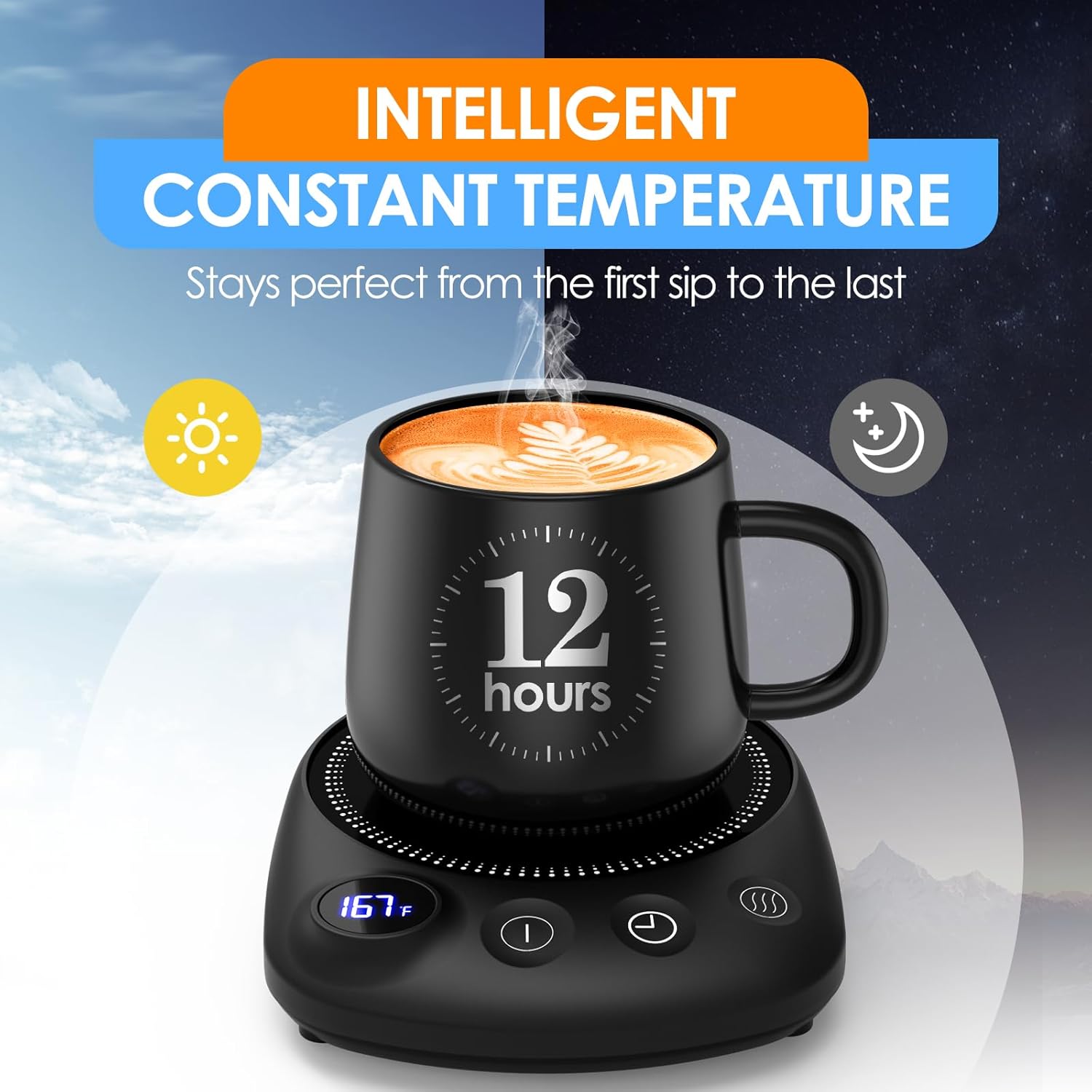 Detalle 2 de KitchekShop Coffee Mug Warmer 185°F
