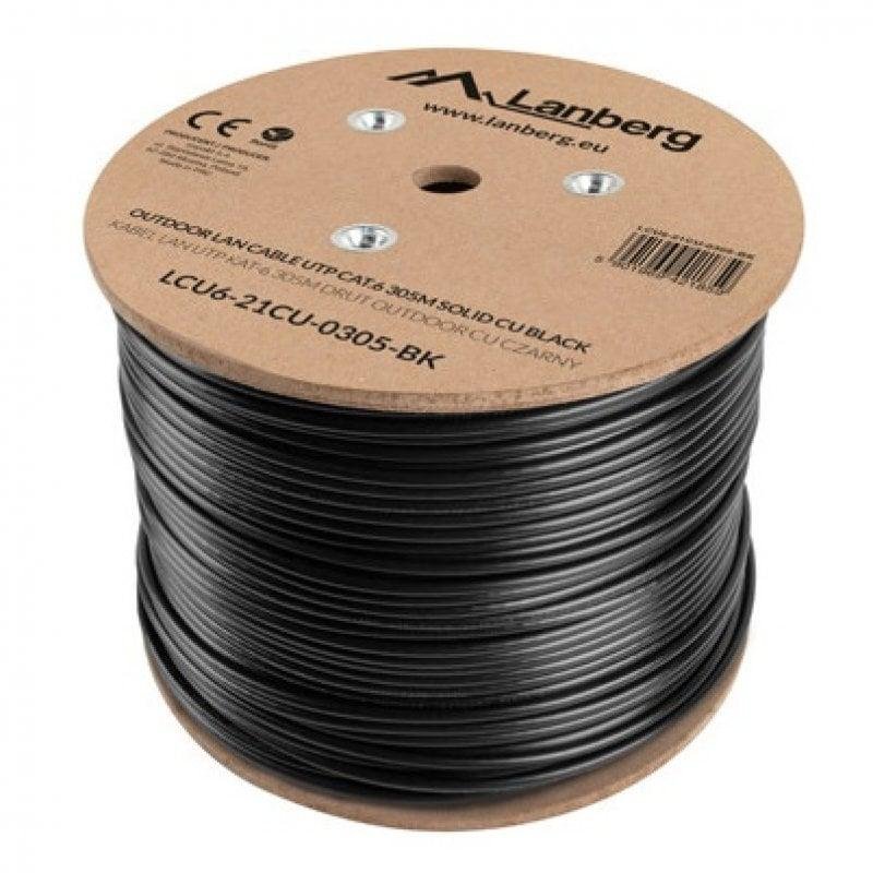 Thumbnail 1 de Lanberg LCS6-11CU-0305-S cable de red Cat6 SF/UTP 100% cobre (305 m, gris)