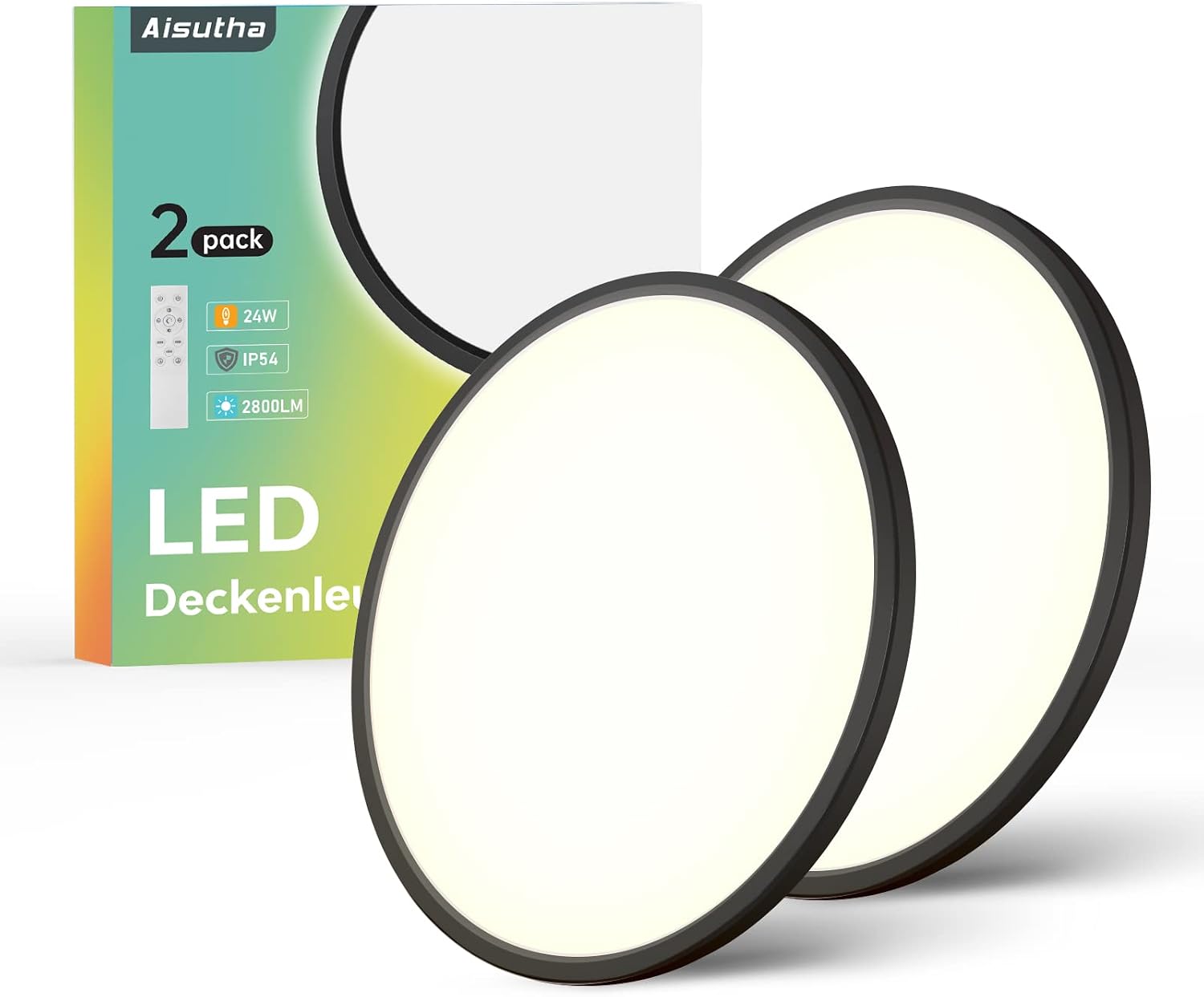 Detalle de Aisutha LED Deckenleuchte 24W 2800LM