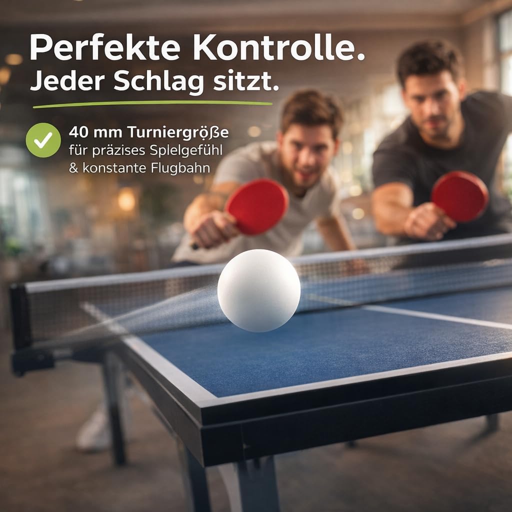 Detalle de Set 12 palline da ping pong da 40 mm TK Gruppe Timo Klingler per allenamento e competizione