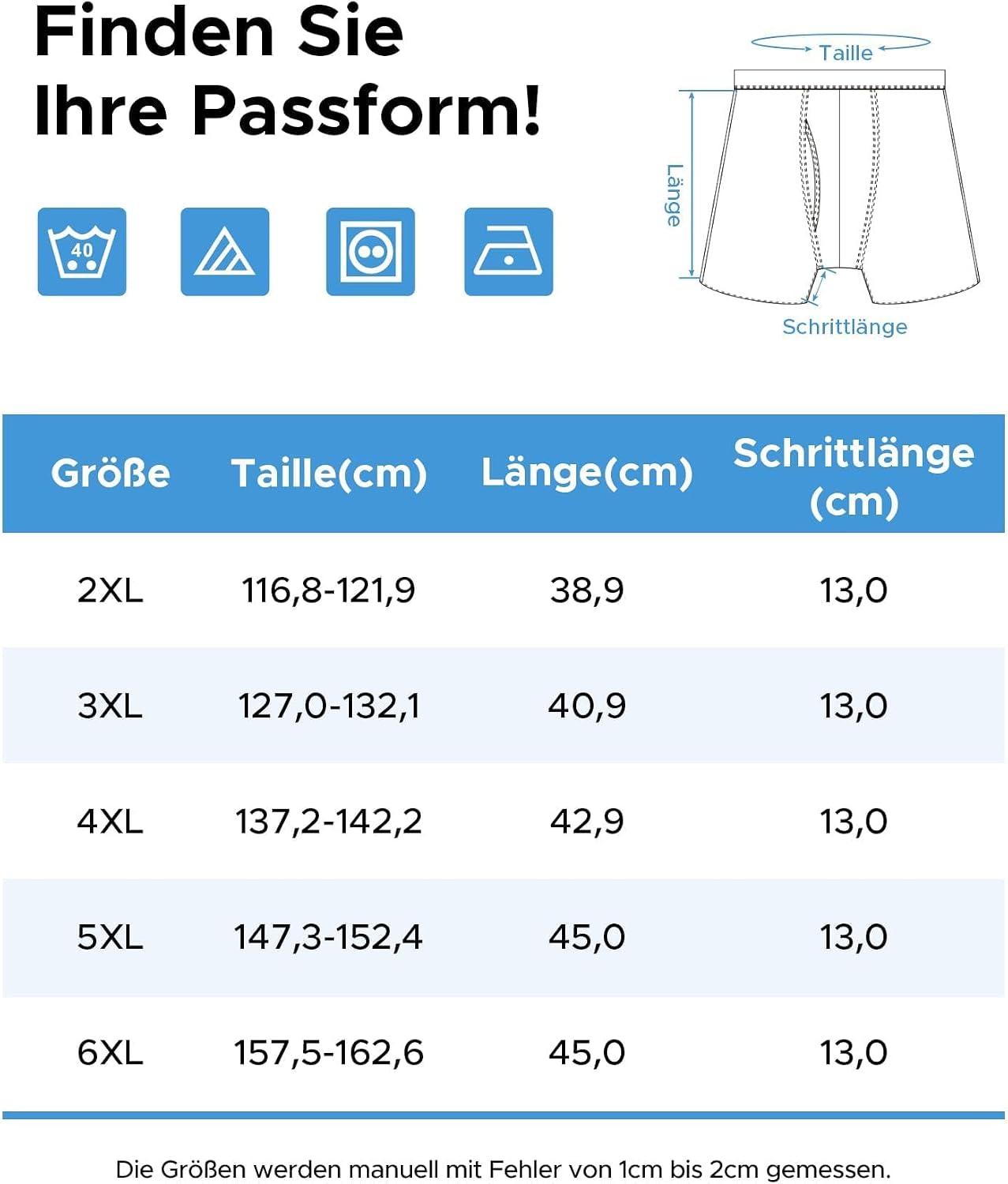 Thumbnail 5 de INNERSY Grandi misure boxer uomo 5 pezzi in cotone XXL-5XL