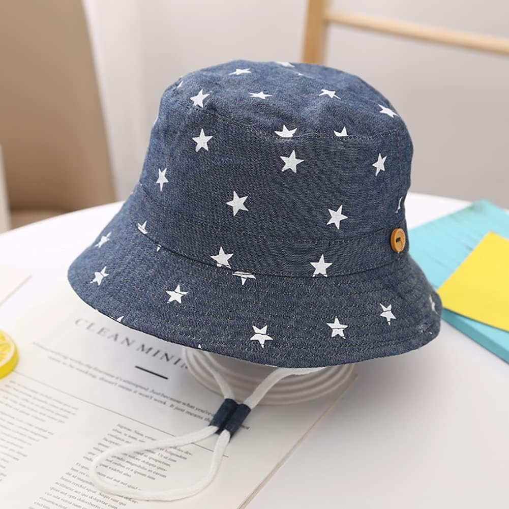 Detalle 2 de Malaxlx Baby & Toddler Bucket Sun Hat (Cute Print) with UPF 50+