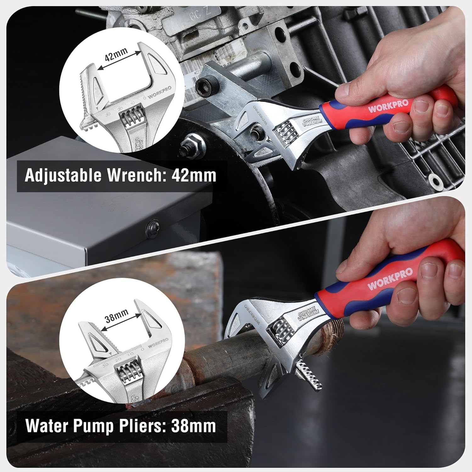 Thumbnail 1 de WORKPRO Wide Mouth 42mm 2-in-1 Wrench