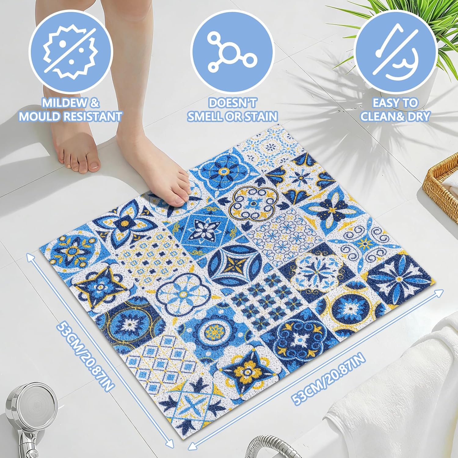 Thumbnail 1 de Capslpad Square Shower Mat 53x53cm