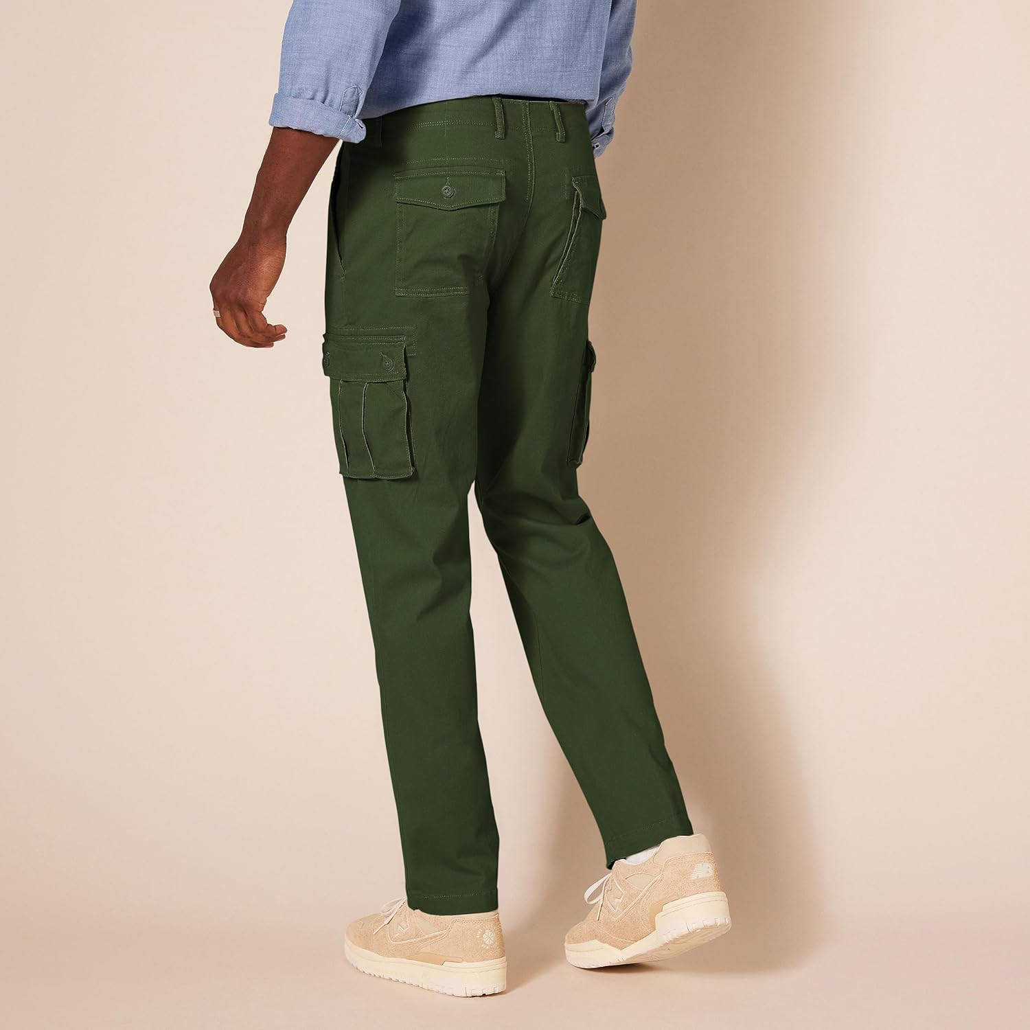 Thumbnail 1 de Amazon Essentials Men’s Straight Fit Stretch Cargo Work Trousers (Big & Tall available)