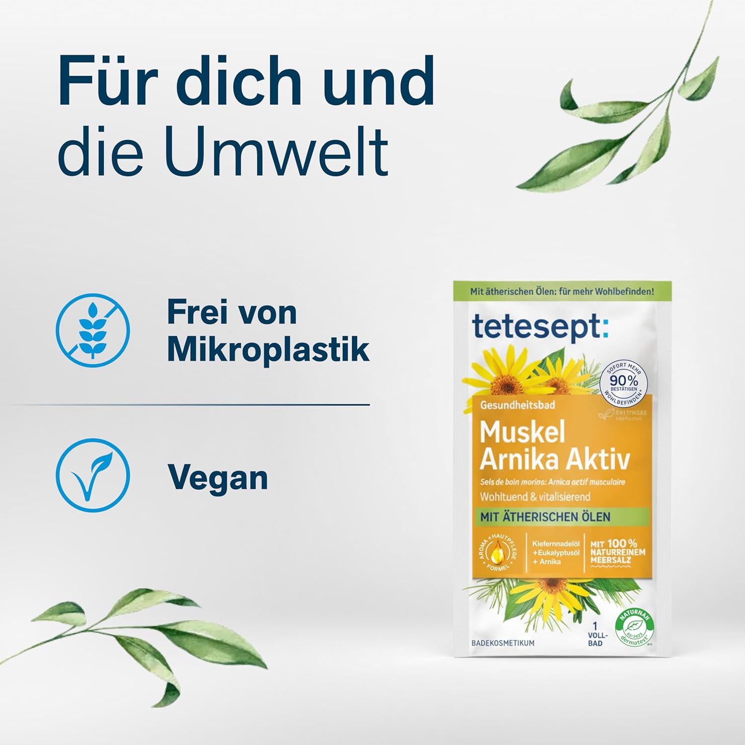 Thumbnail 5 de tetesept Meersalz Muskel Arnika Aktiv – Badesalz für Entspannung und Wohlbefinden