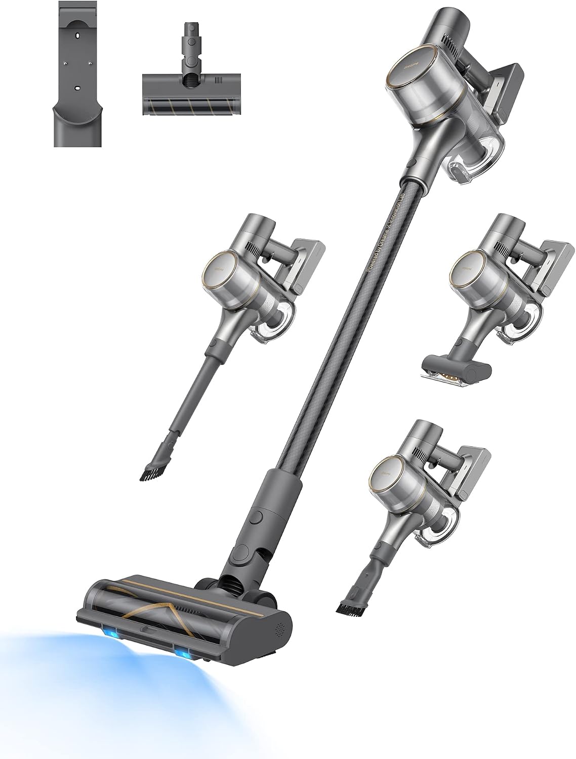 Detalle de Dreame R20 Kabelloser Staubsauger – starke 22.000 PA, 90 Min Laufzeit, Tierhaar- und Teppich-Performance