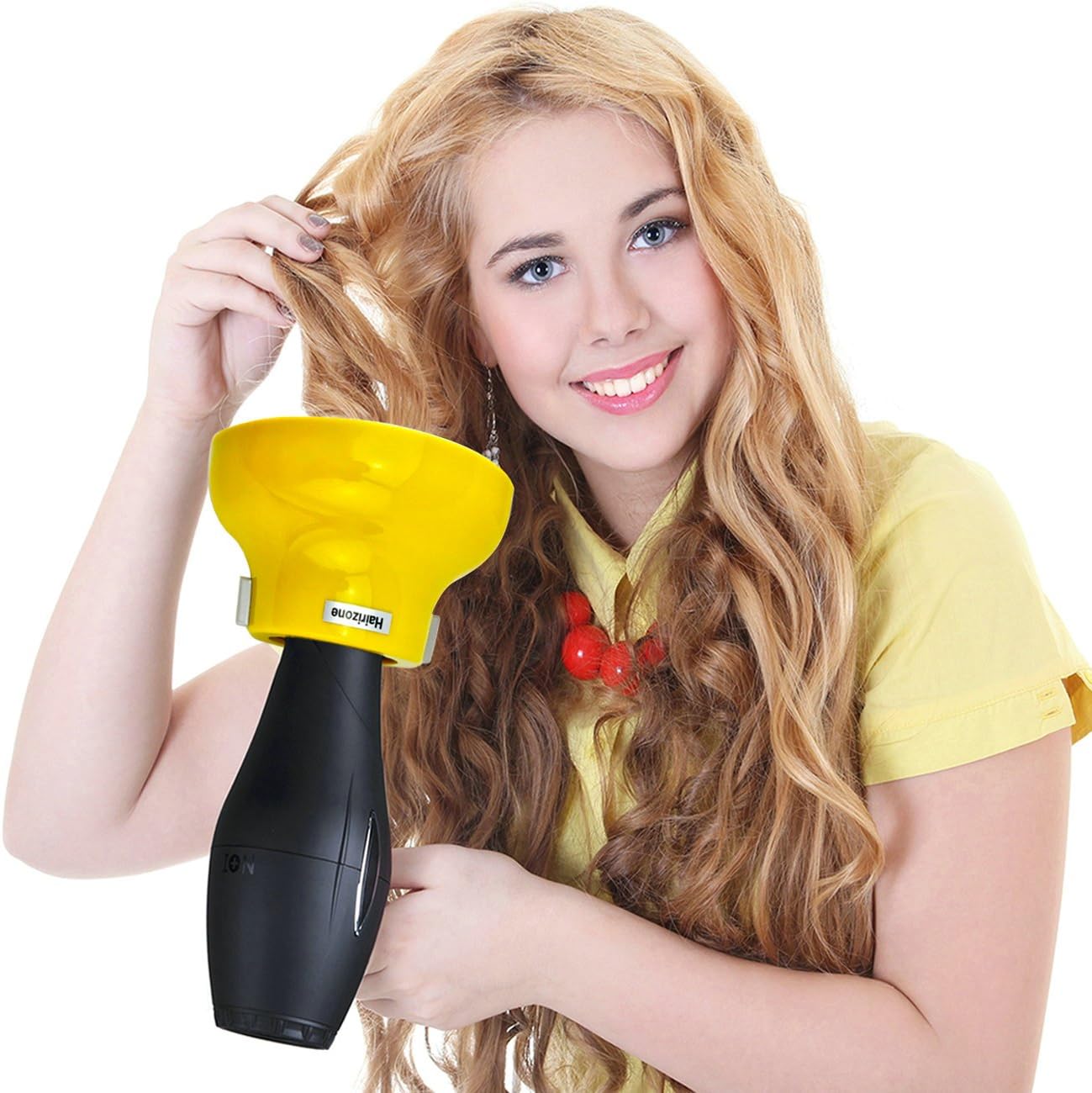 Detalle de Hairizone Universal Haar-Diffusor für Locken & Wellen – passend für Föhndüse D = 1,7–2,6