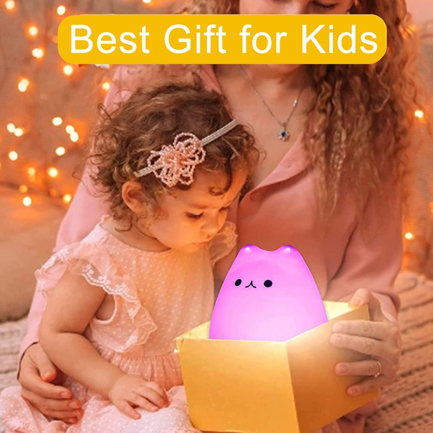 Thumbnail 5 de Lampe de nuit chat en silicone ZKLiLi — veilleuse portable tactile pour chambre d’enfant