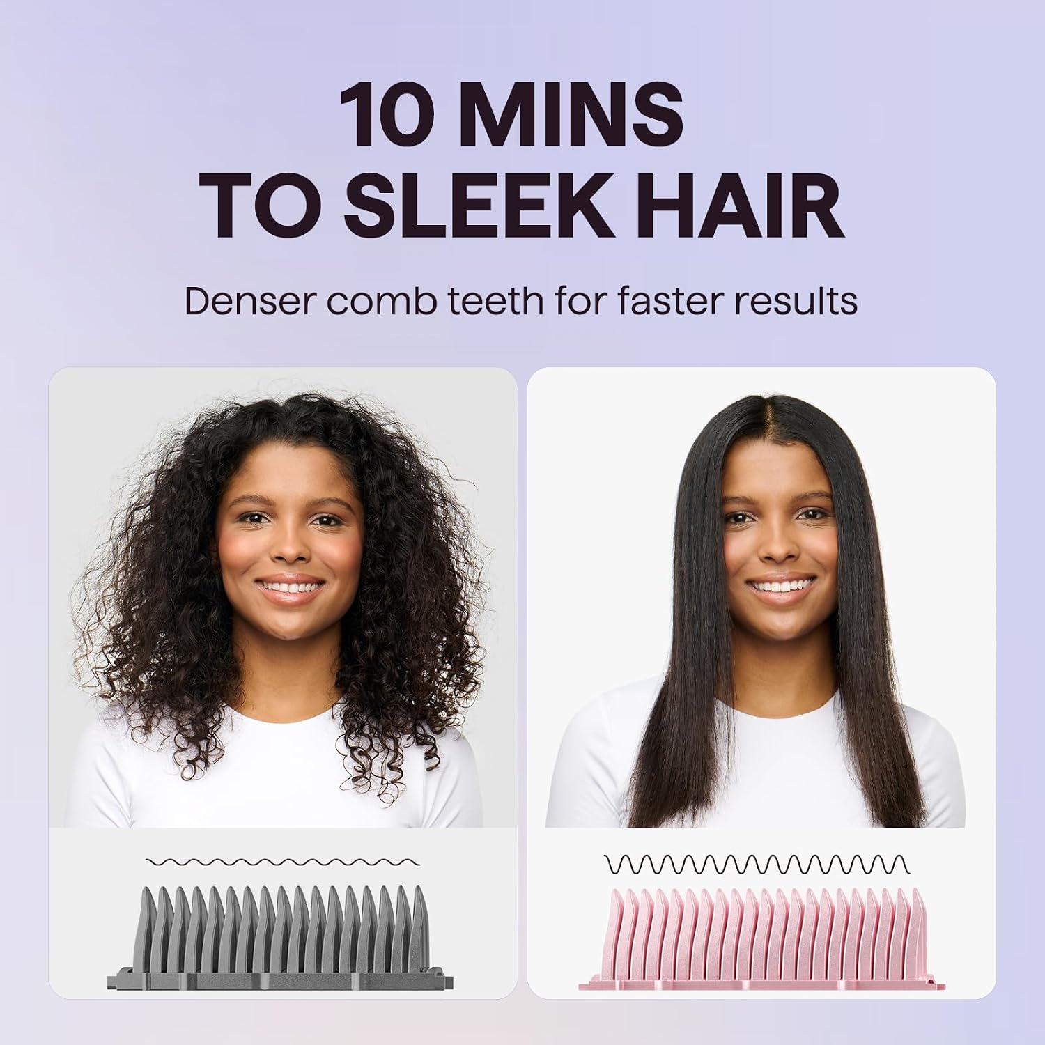 Detalle 2 de wavytalk Sleek Sweep Ionic Brush 2‑in‑1