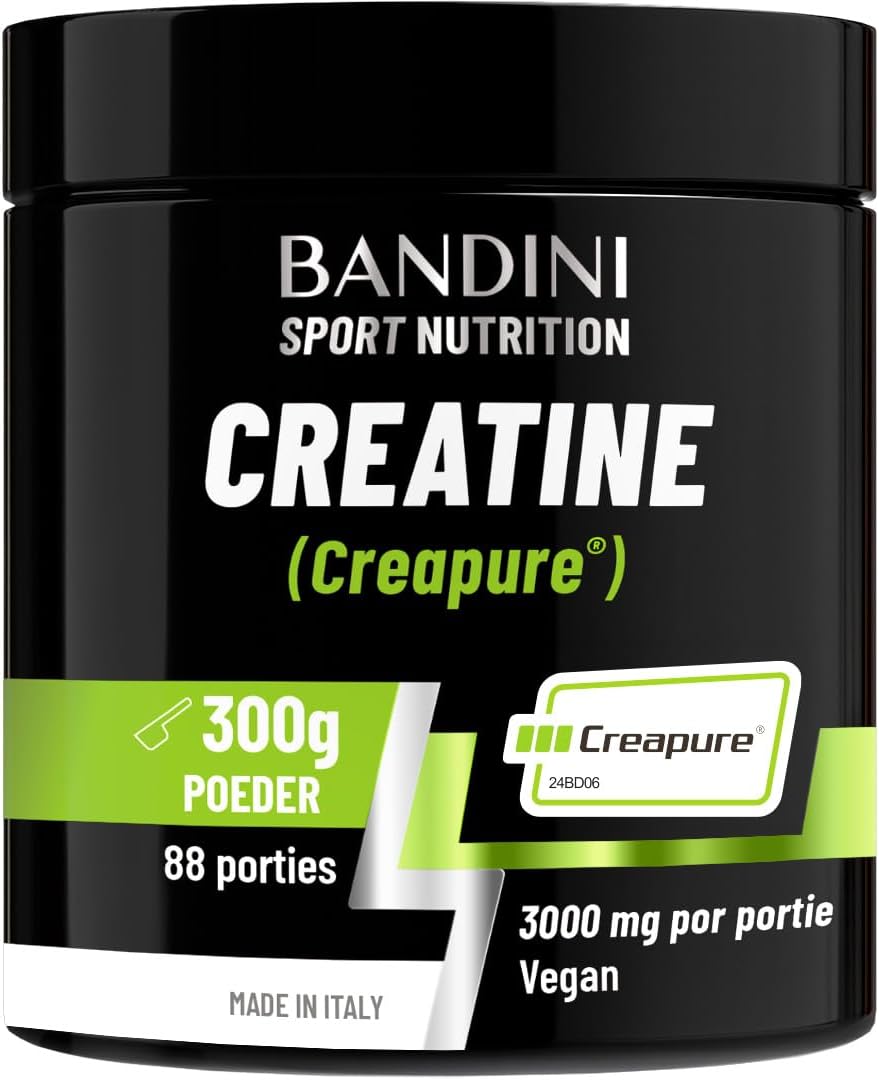 Detalle de BANDINI Creatine CREAPURE creatine-monohydraatpoeder, 300 g, neutraal en vegan
