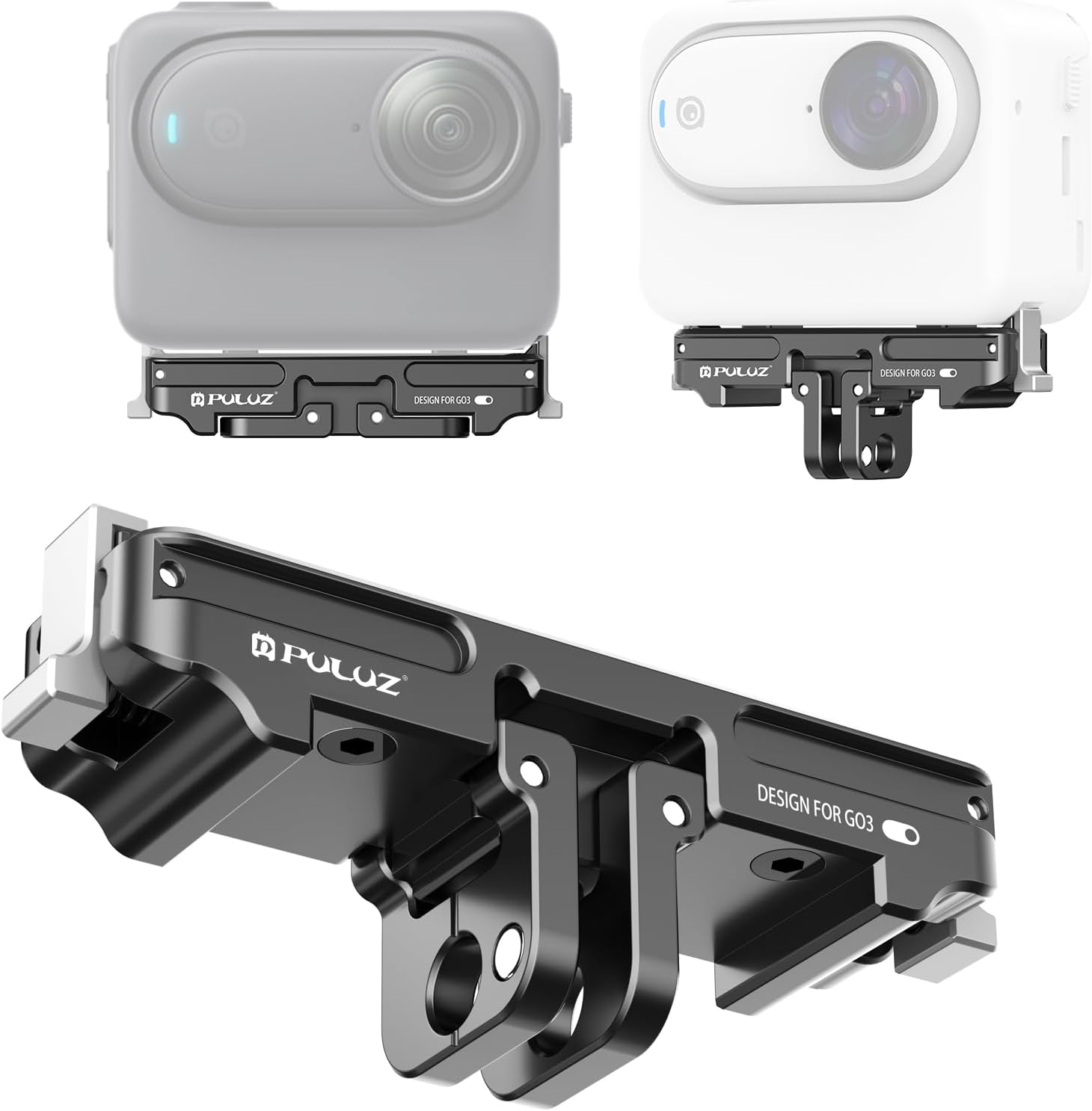 Detalle de PULUZ Magnetic Quick-Release Base Mount for Insta360 GO3