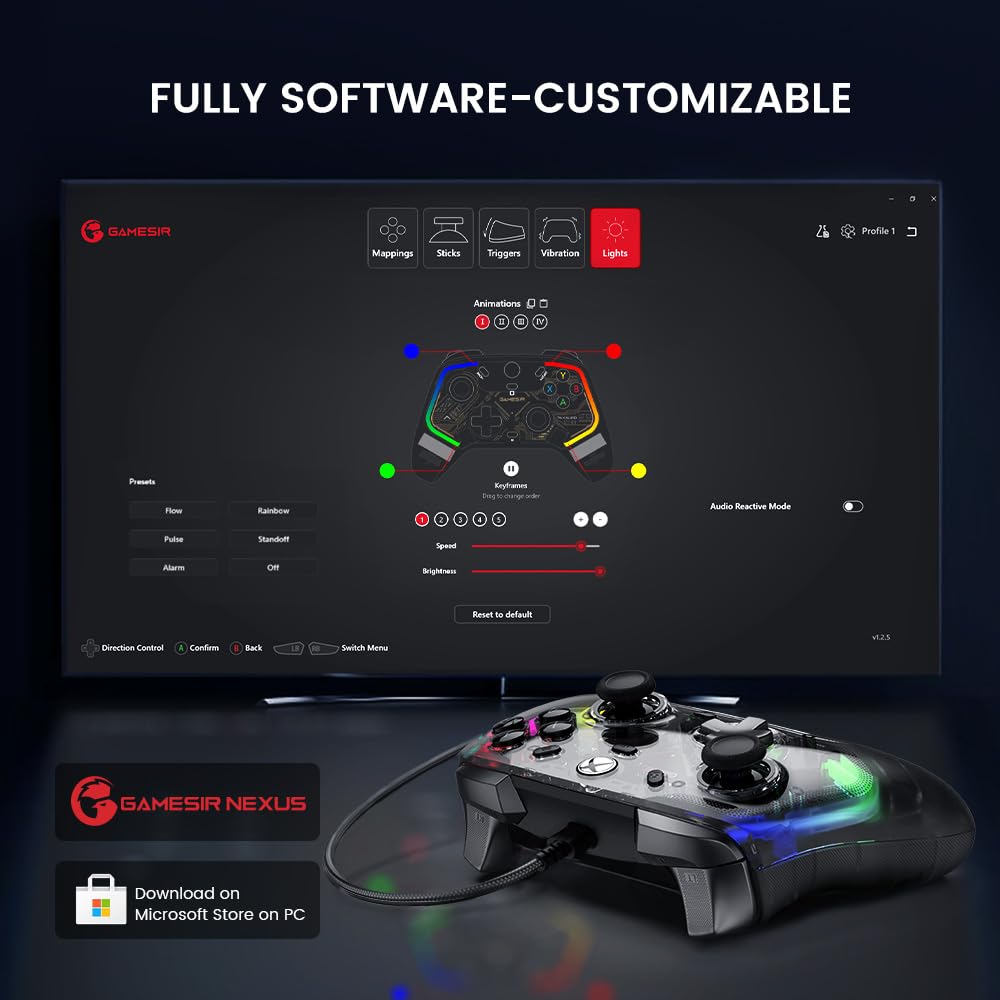 Thumbnail 6 de GameSir Kaleid Controller Transparent Black