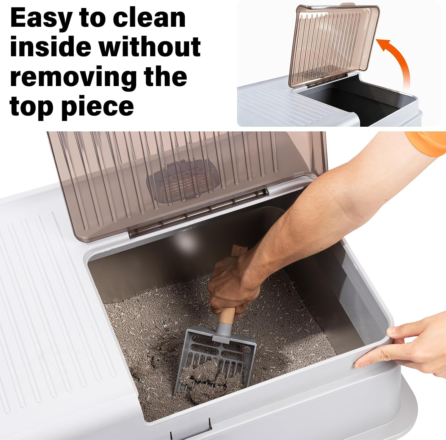 Thumbnail 3 de FUTAM Stainless Steel Litter Box