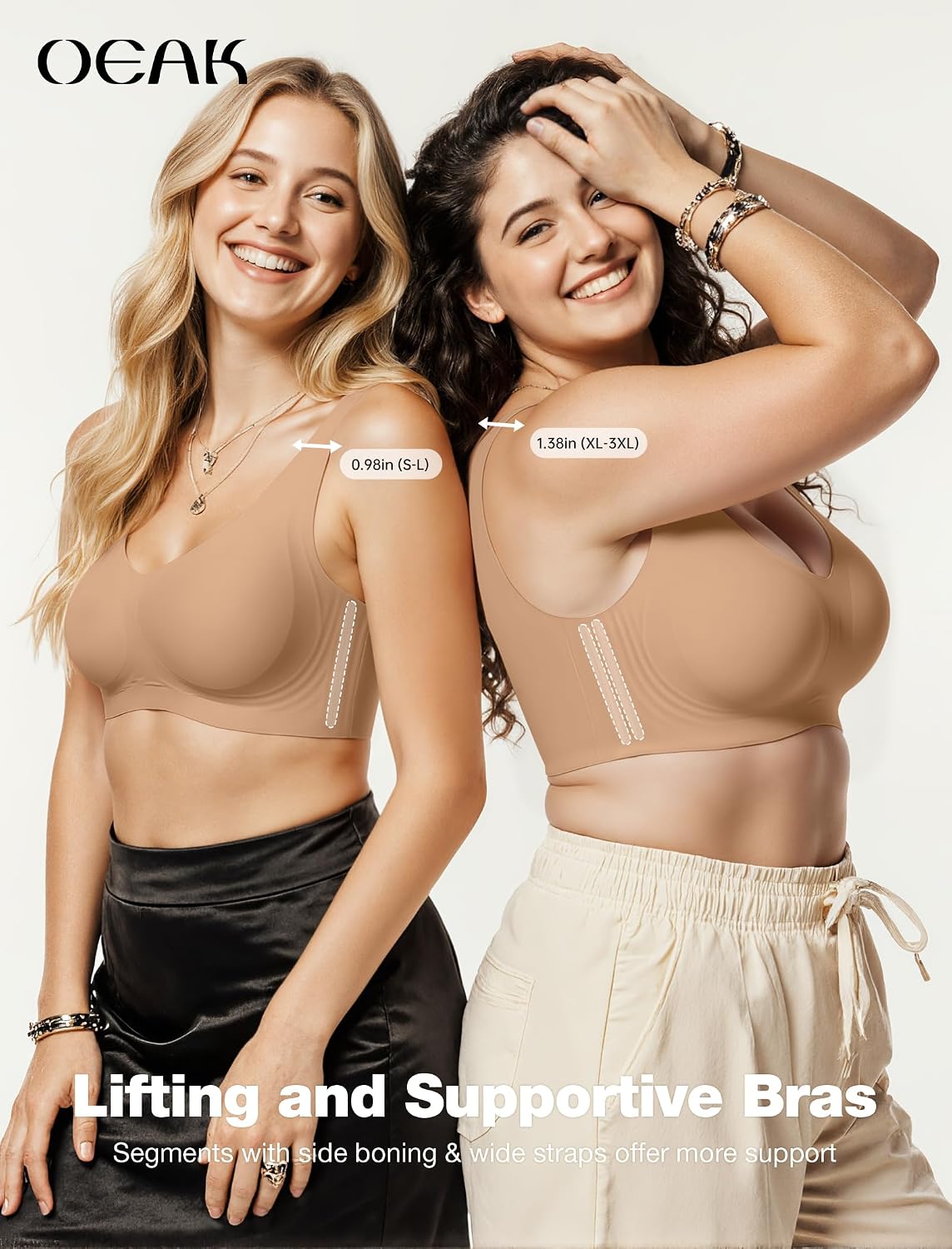 Thumbnail 6 de OEAK Women Seamless No-Underwire Bralette 🩲