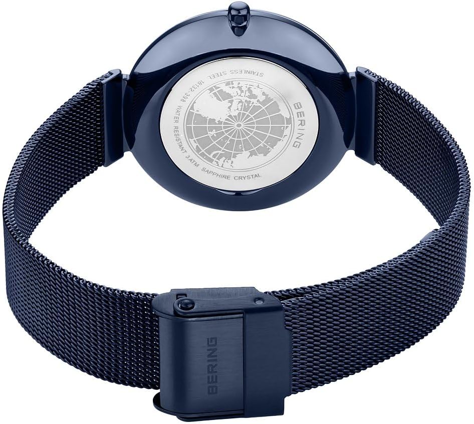 Thumbnail 4 de BERING 18132-Charity1 – Montre femme Quartz 32 mm, bracelet Milanais bleu