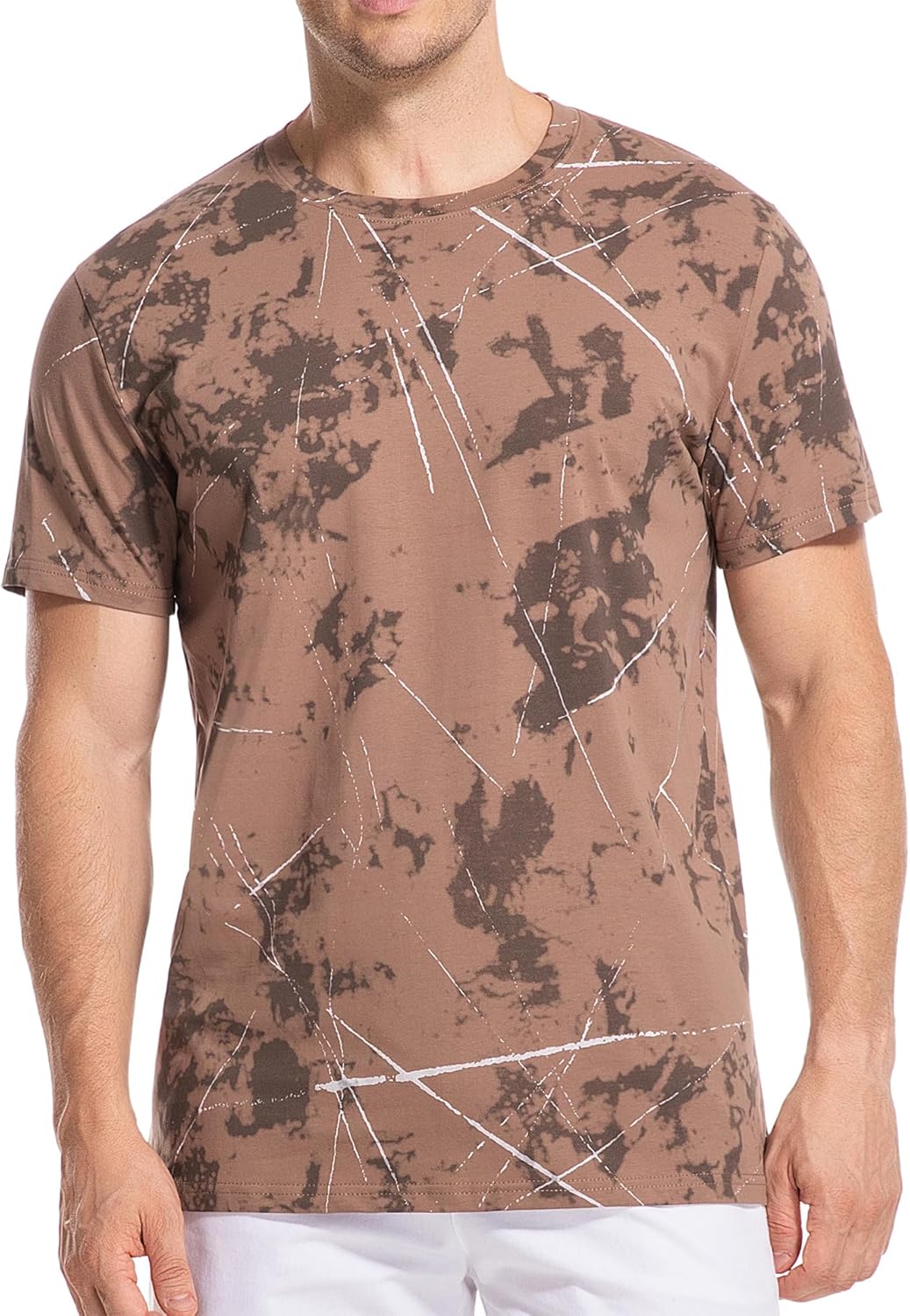 Thumbnail 6 de USALL Herren Sommer DruckT-Shirt – 95% Baumwolle, atmungsaktiv, Kurzarm