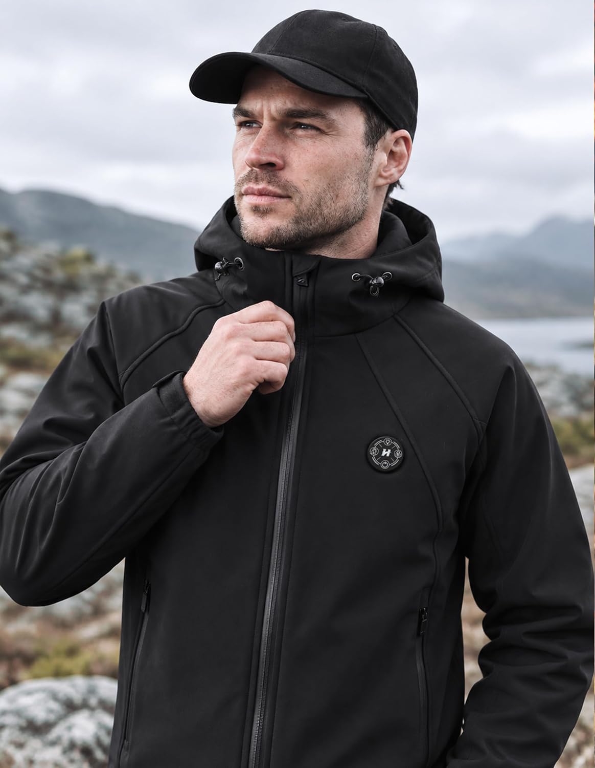Detalle de HOOHEAT Heated Jacket for Men, 16,000mAh Battery, 15 Heating Zones