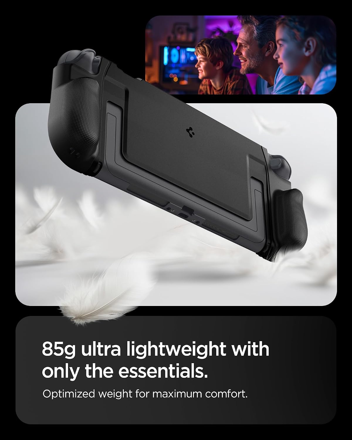 Thumbnail 6 de Spigen Dual Grip : coque compatible Nintendo Switch 2 2025, étui noir ultra-léger
