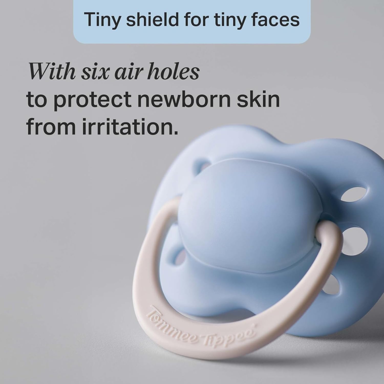 Thumbnail 4 de Tommee Tippee Mini-sucette orthodontique 0-2 mois (lot de 4) en silicone sans BPA, tétine symétrique Pale Plum & Cotton Candy