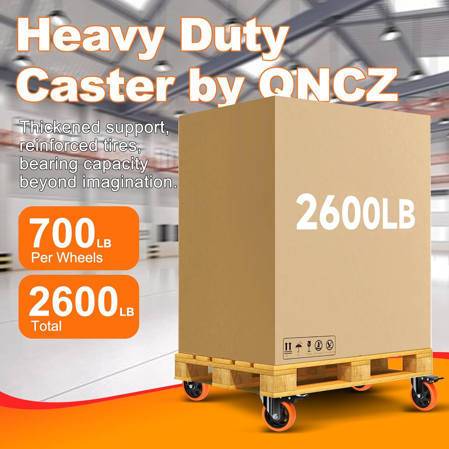 Thumbnail 3 de QNCZ 5 Inch Heavy Duty Swivel Casters with Brakes Review